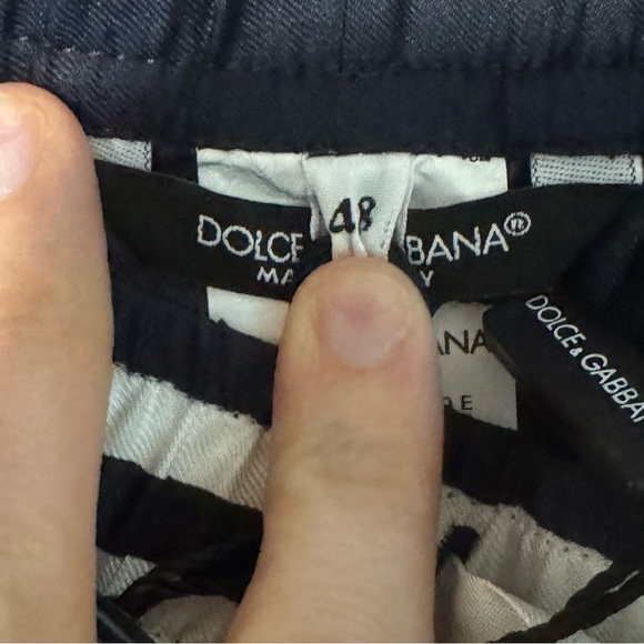 DOLCE & GABBANA 100% Silk Bandana Print Navy Blue Shorts Size IT 48 $1295 NWT - Picture 11 of 11